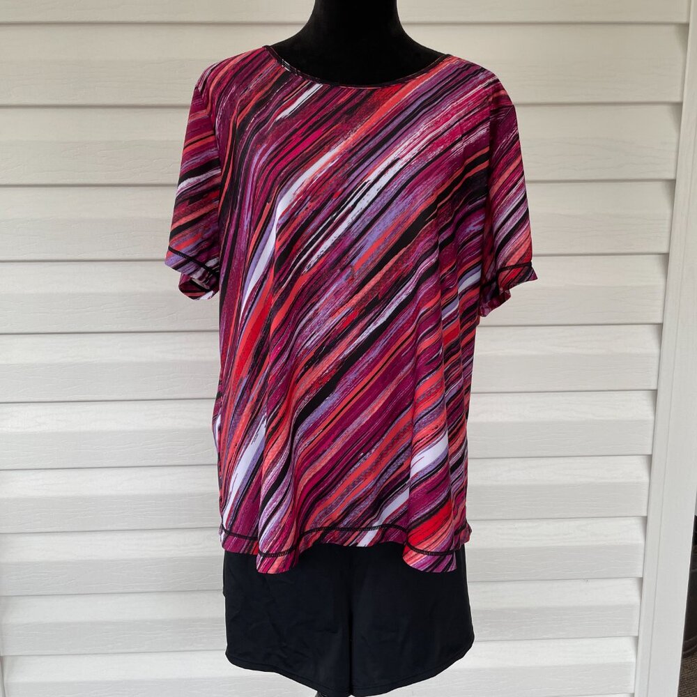 Women's SWIMSUITS FOR ALL Plus Swim Tee Shorts 24 - Picture 6 of 6